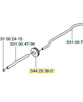 Passage 544293801. Pièce de rechange Husqvarna