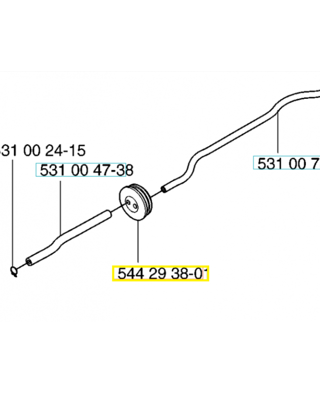 Passage 544293801. Pièce de rechange Husqvarna