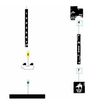 Autocollant 544833501. Pièce de rechange Husqvarna