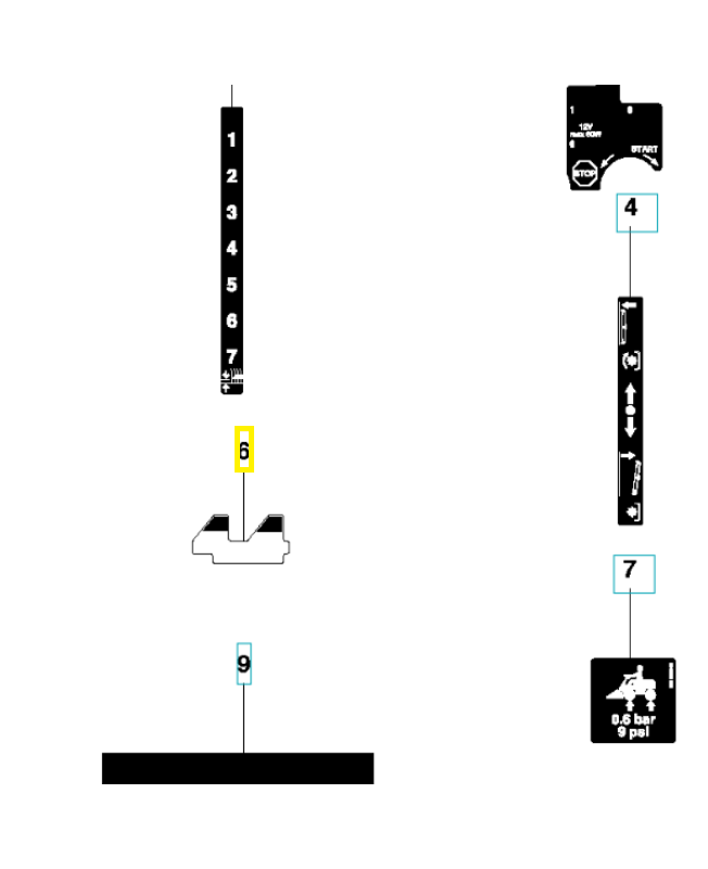 Autocollant 544833501. Pièce de rechange Husqvarna Autocollant 544833501. Pièce de rechange Husqvarna