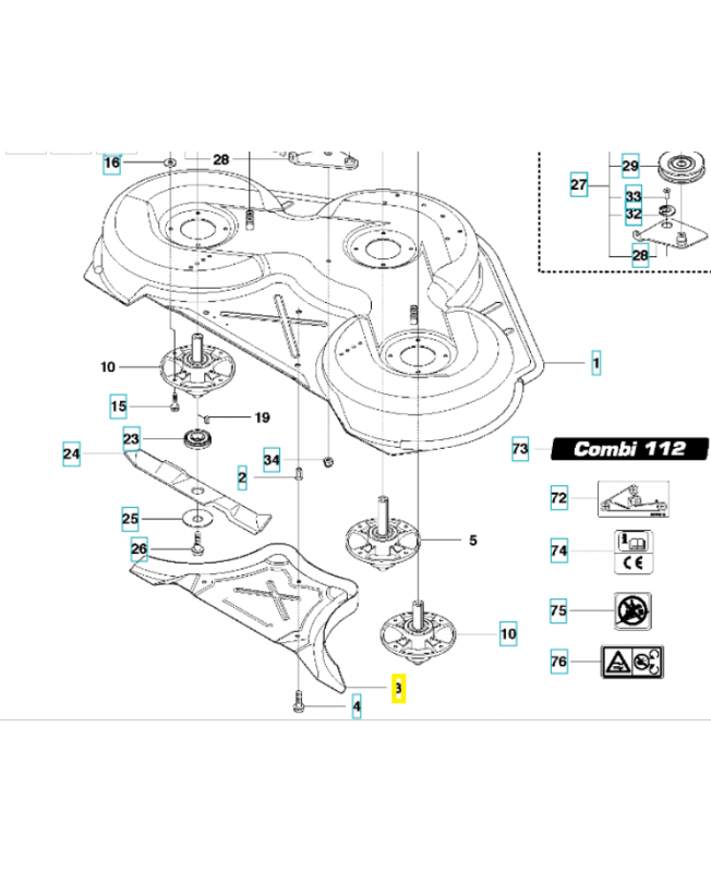 BOUCHON Bouchon. Pièce de rechange Husqvarna