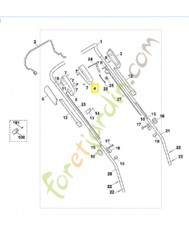 Carter gauche 6356-764-0615. Pièce de rechange Sithl 