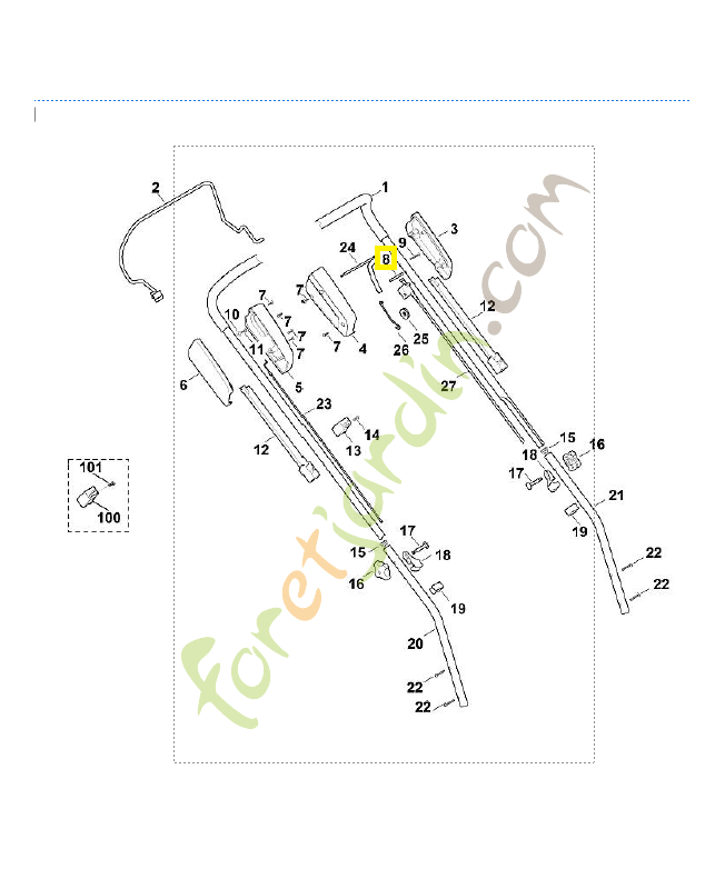 Support 6356-704-2710 stihl