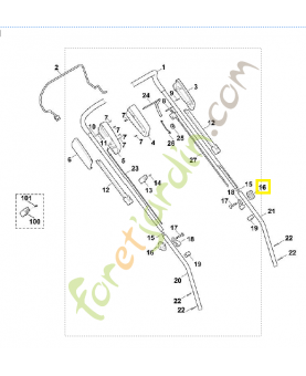 Molette de serrage 0000-760-1800. Pièce de rechange Sithl / Vicking