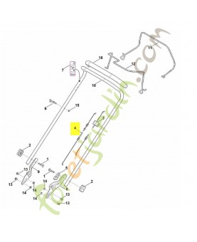 Cable commande d'entrainement 6350-700-7528. Pièce détachée Stihl / Vicking référence 6350-700-7527