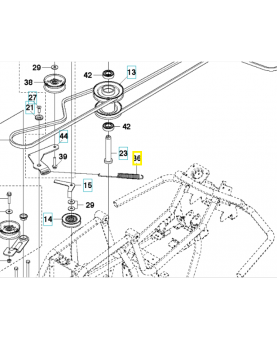 Ressort 575567202. Pièce de rechange Husqvarna