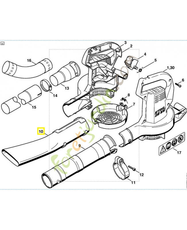 Buse 4227-708-6300. Pièce de rechange Sithl / Vicking