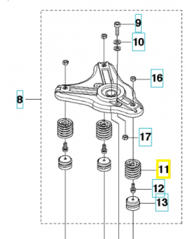 Ressort 522028801. Pièce de rechange Husqvarna
