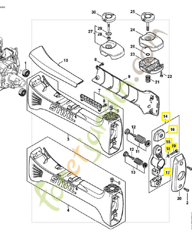Support 4148-790-7600. Pièce de rechange Sithl / Vicking