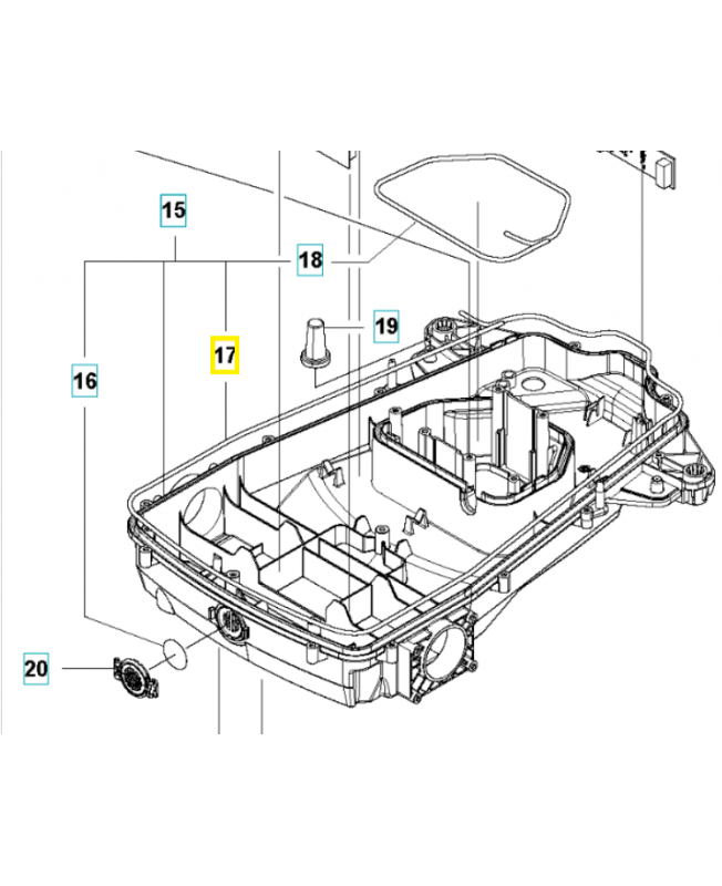 BANDE D ÉTANCHÉITÉ 574874709. Pièce détachée Husqvarna