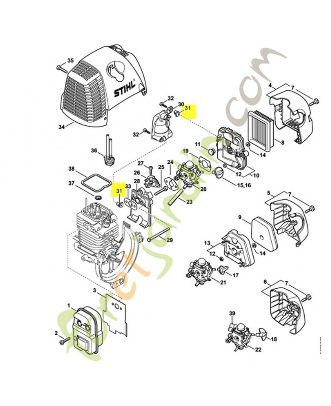 Ecrou a rapporter 40x2,5 référence 9286-929-0030