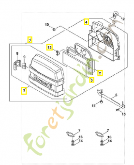 Boitier de filtre 0001-120-2701. Pièce de rechange Sithl / Vicking