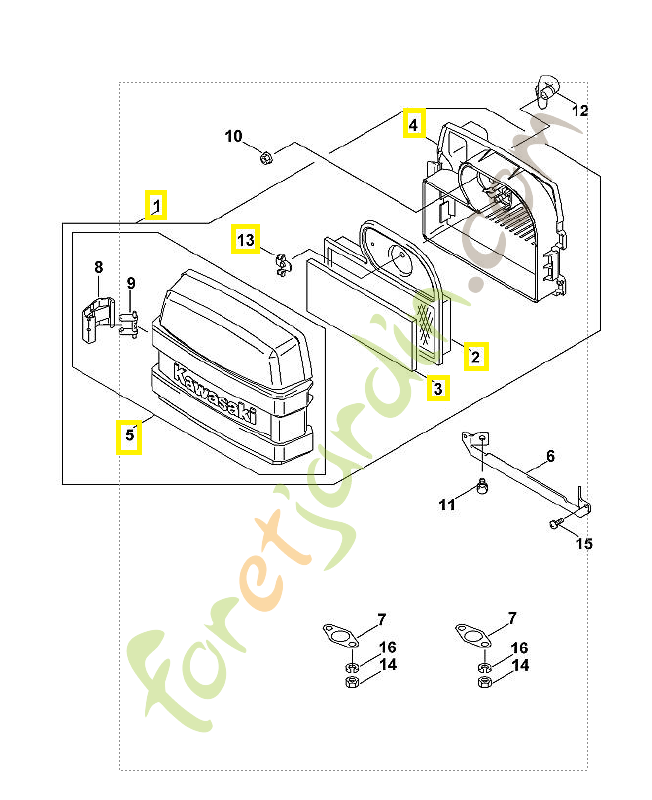 Boitier de filtre 0001-120-2701. Pièce de rechange Sithl / Vicking