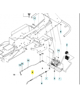 Cable 506992702. Pièce de rechange Husqvarna