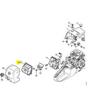 Filtre a air 1135-120-1601. Pièce détachée Stihl / Vicking