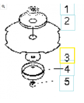 Plaque 538241006. Pièce de rechange Husqvarna