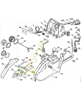 Tringlerie des gaz 1122-182-1502. Pièce de rechange Sithl / Vicking