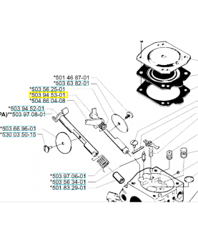 Axe de starter 503945301. Pièce de rechange Husqvarna