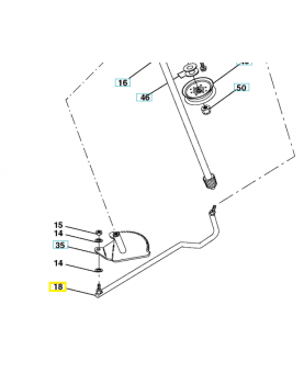 Tringlerie de direction 532175572. Pièce de rechange Husqvarna