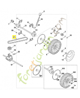 Courroie mb 6105-704-2100 stihl