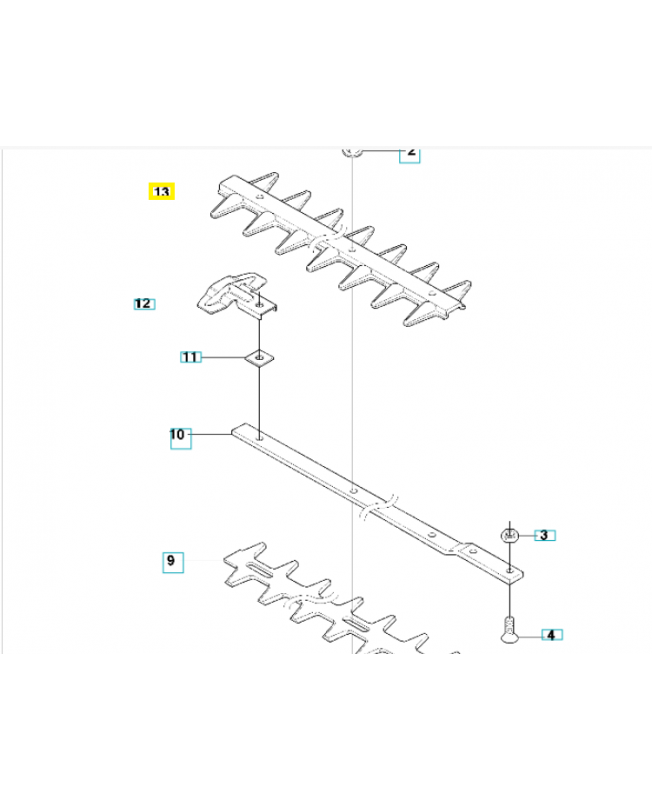 Plaque 537284401 . Pièce de rechange Husqvarna