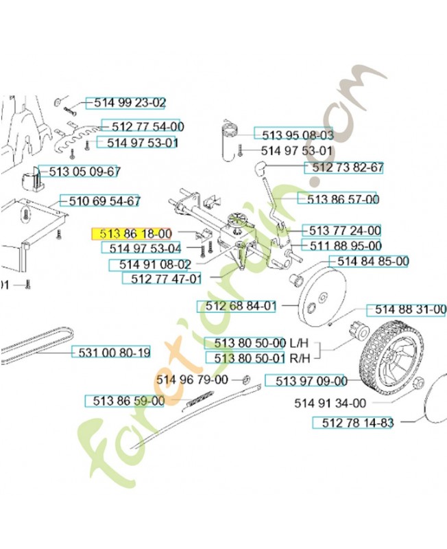 Coussinet d'axe référence 513861800