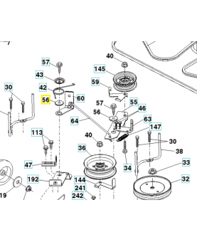 Rondelle espacement 532199092. Pièce de rechange Husqvarna