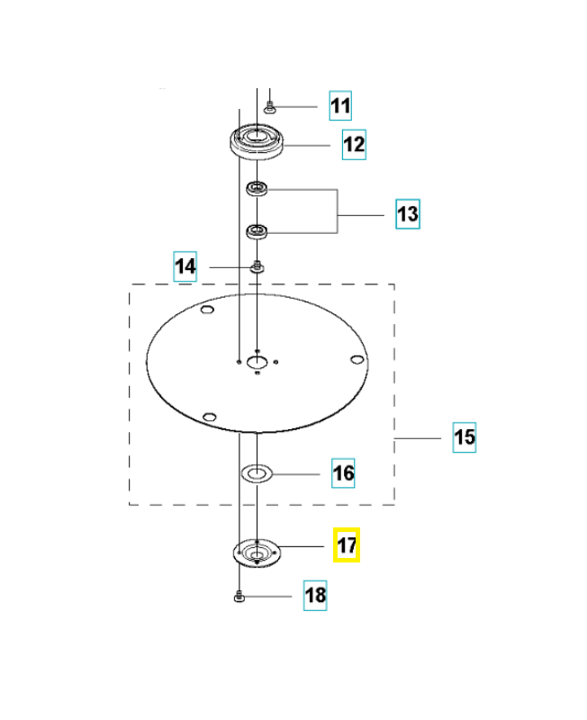 Couvercle 535081501. Pièce de rechange Husqvarna
