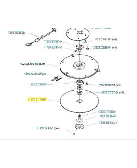 Disque de protection 535075901. Pièce de rechange Husqvarna