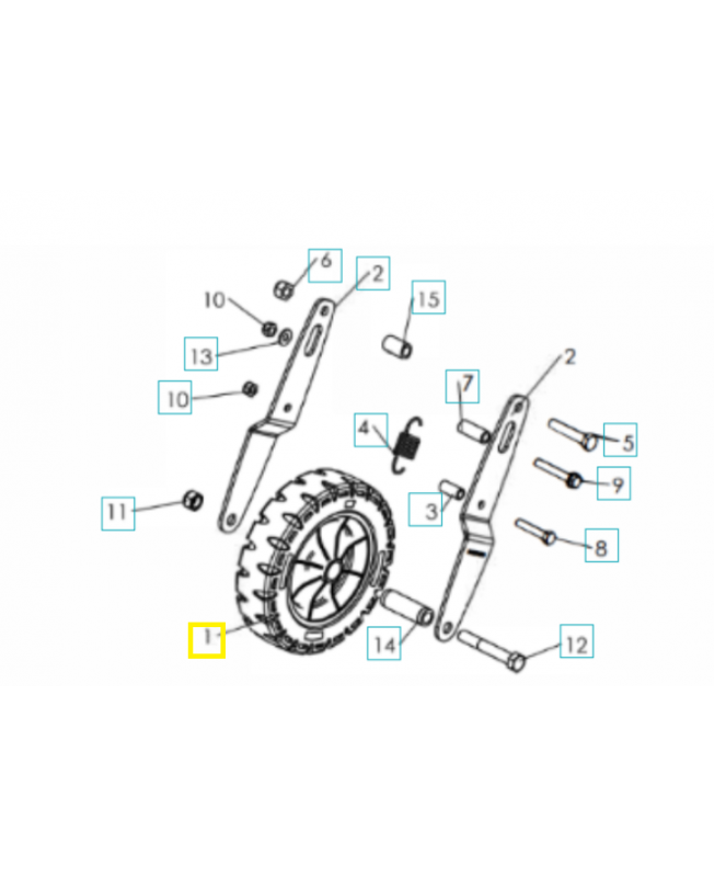 Roue 580318201 husqvarna. Pièce de rechange Husqvarna Roue 580318201 husqvarna. Pièce de rechange Husqvarna