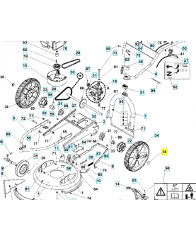 Enjoliveur 519653174. Pièce de rechange Husqvarna 