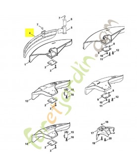 Tablier 4119-716-3203. Pièce de rechange Sithl / Vicking