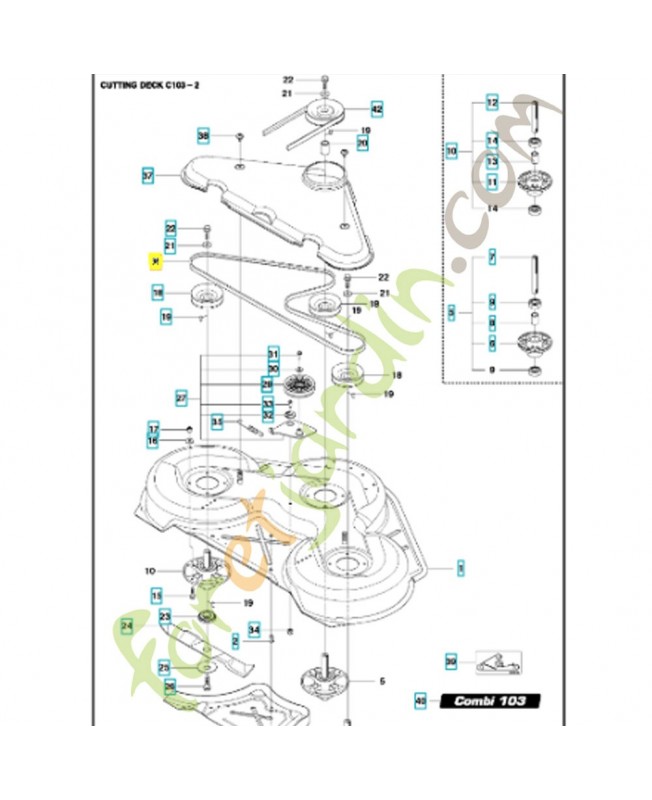 Courroie de plateau 589530601