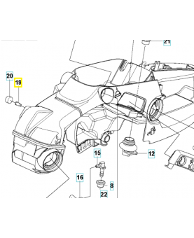 soupape 516961901. Pièce de rechange Husqvarna
