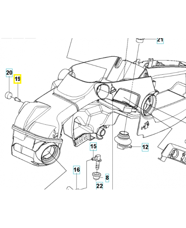 soupape 516961901. Pièce de rechange Husqvarna