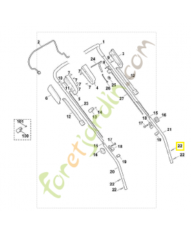 Vis taraud P5x30 9104-007-4294. Pièce de rechange Sithl / Vicking