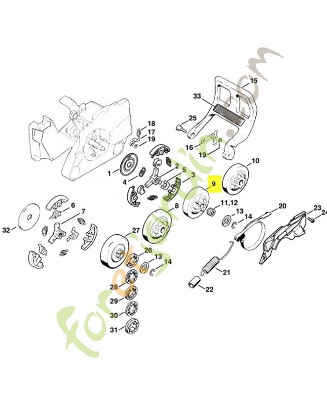 Pignon profile 325 7 dts 1121-640-2000