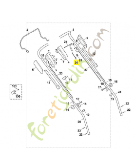 Ressort tension 6103-703-5100. Pièce de rechange Sithl / Vicking