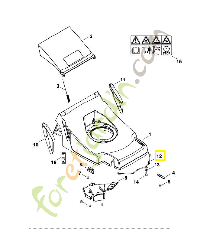 Renfort 6356-703-3300. Pièce de rechange Sithl / Vicking Renfort 6356-703-3300. Pièce de rechange Sithl / Vicking