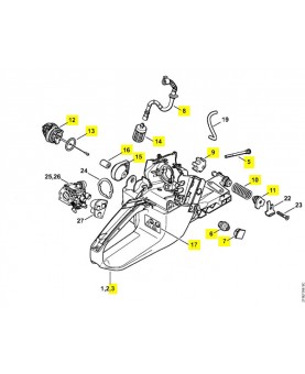 Carter réservoir essence 1135-350-0825. Pièce détachée Stihl / Vicking