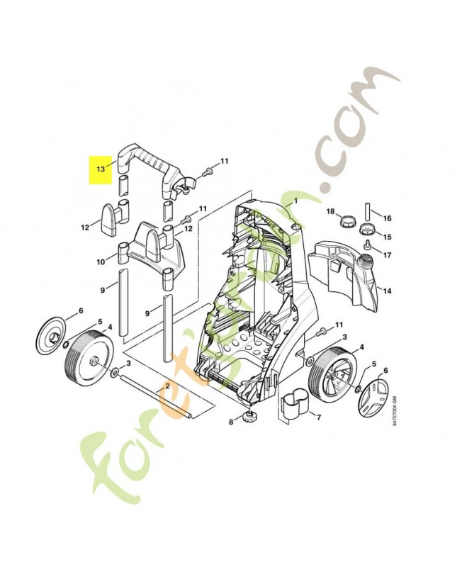Monture de poignee 4757-791-0601