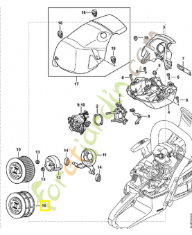 Filtre a air 1142-140-4401. Pièce détachée Stihl / Vicking