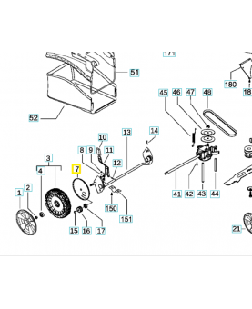 pare-poussière 504827301. Pièce de rechange Husqvarna