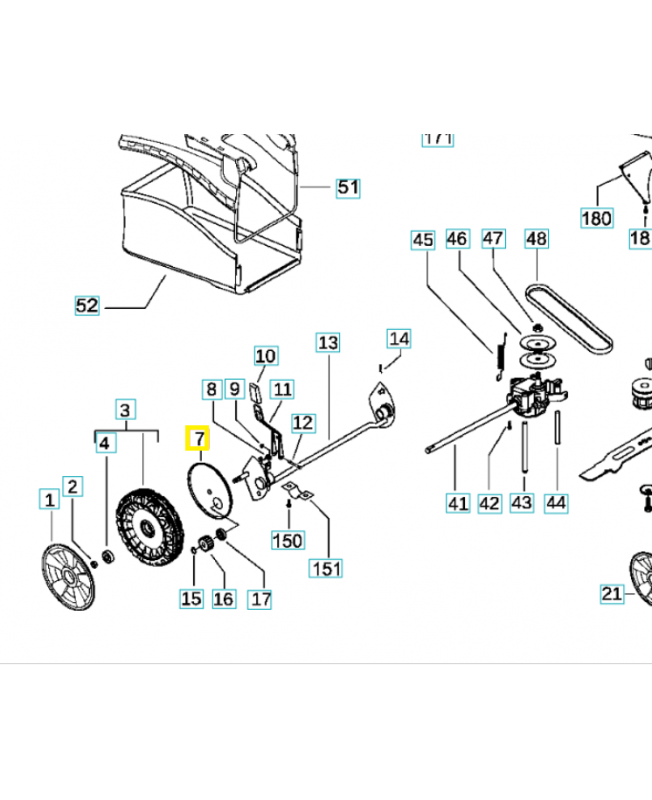 pare-poussière 504827301. Pièce de rechange Husqvarna