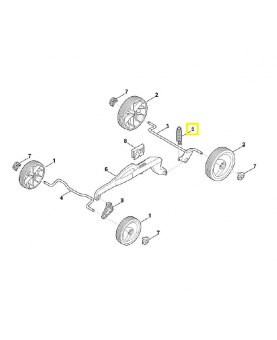 Ressort de tension 6320-703-5121. Pièce de rechange Sithl / Vicking