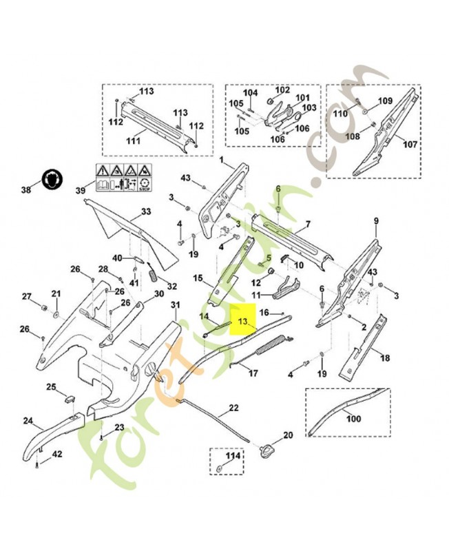 Levier translation 6375-780-0401