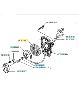 Ressort 531002462. Pièce de rechange Husqvarna