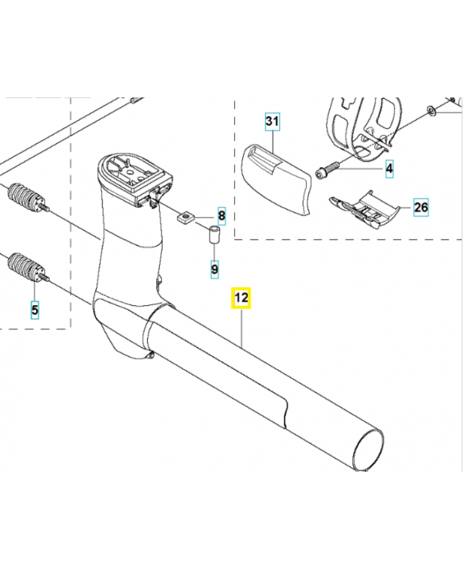 Support 581979003. Pièce détachée Husqvarna