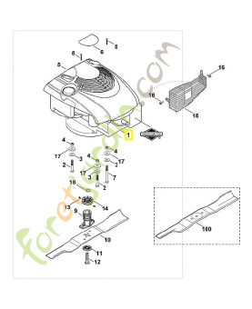 Moteur b&s 6280-h1 6375-011-1802. Pièce de rechange Sithl / Vicking