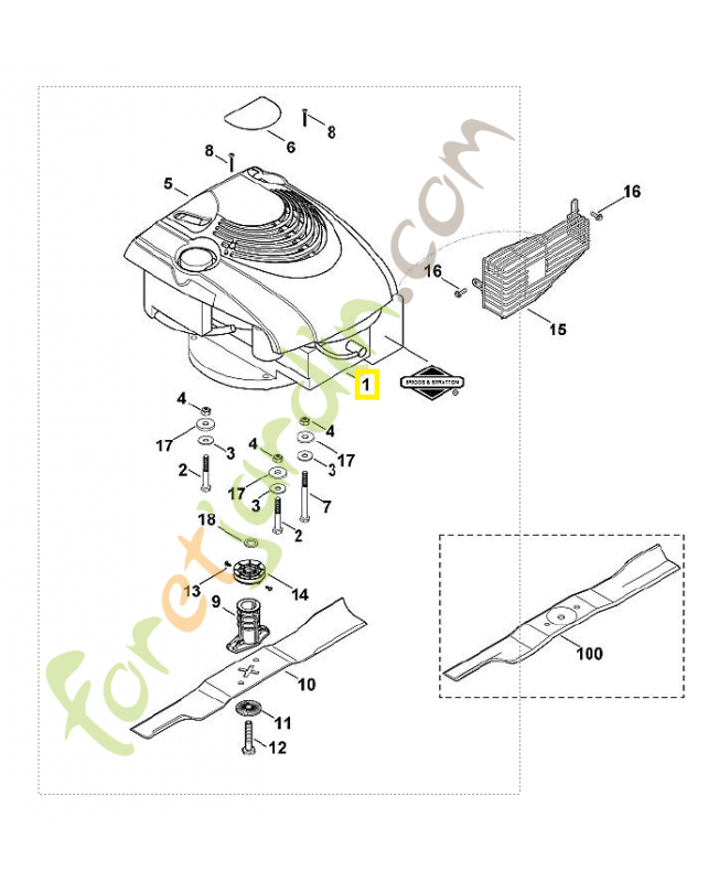 Moteur b&s 6280-h1 6375-011-1802. Pièce de rechange Sithl / Vicking Moteur b&s 6280-h1 6375-011-1802. Pièce de rechange Sithl / Vicking